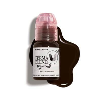 פיגמנט לגבות צבע darkest brown 15 ml